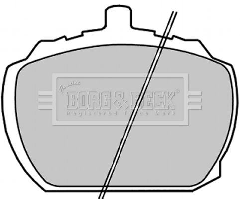 BORG & BECK Комплект тормозных колодок, дисковый тормоз BBP1311